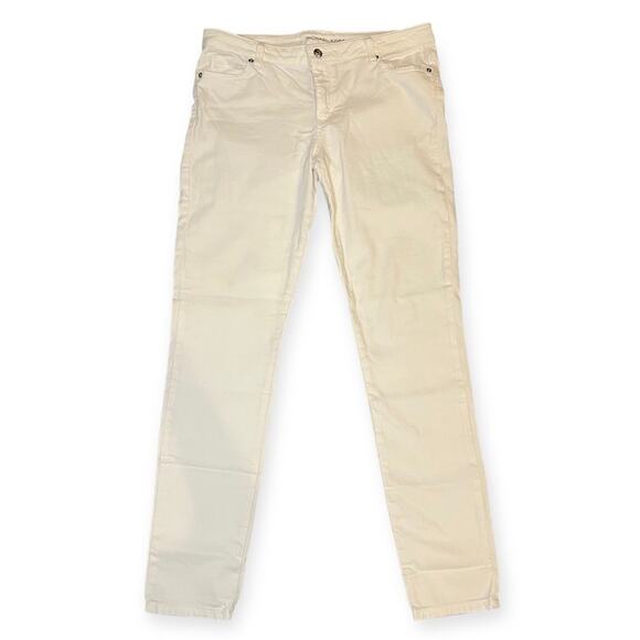 Michael Kors White Izzy Denim Casual Skinny Jeans Minimalist Going Out Size 8 - Picture 1 of 11